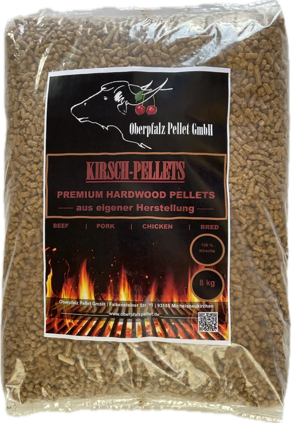 Grillpellets Räucherpellets Pellets Kirsche 8kg
